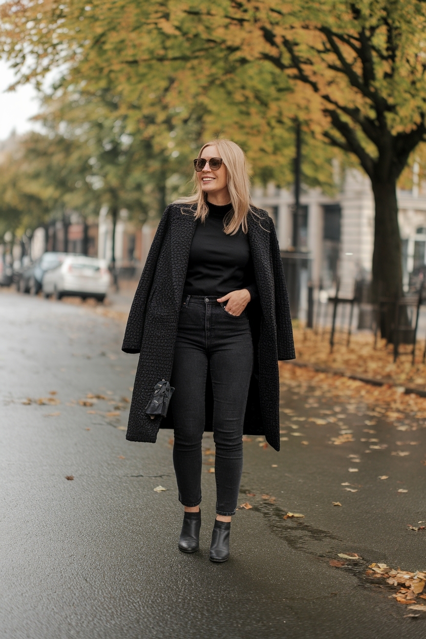Black Jeans Autumn Outfit: Effortless Seasonal Style outfit idea