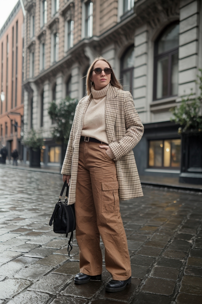 Brown Cargo Pants Outfit Winter: Perfect Combinations to Try outfit idea