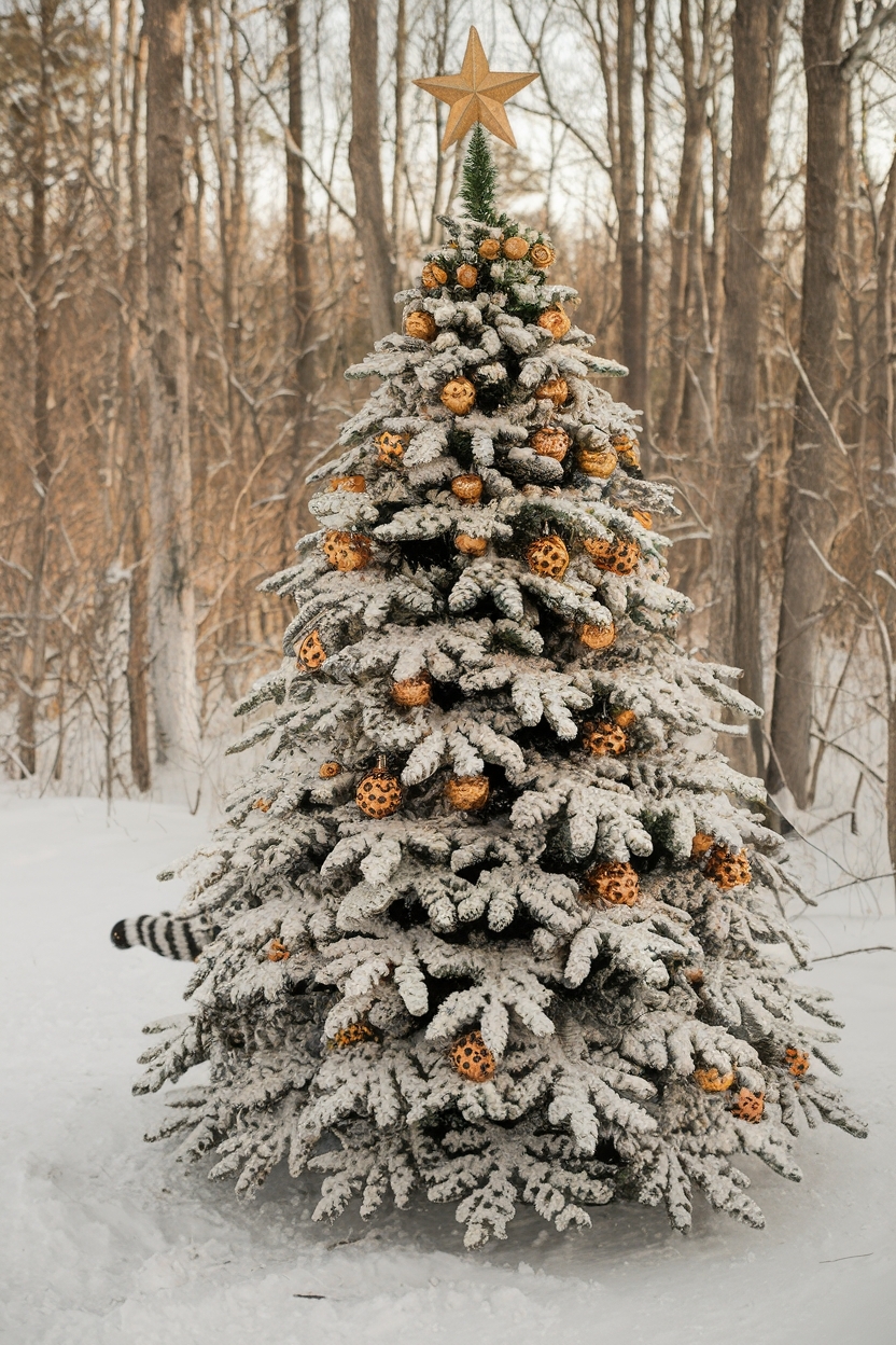 Cheetah Print Christmas Tree: A Bold Holiday Statement