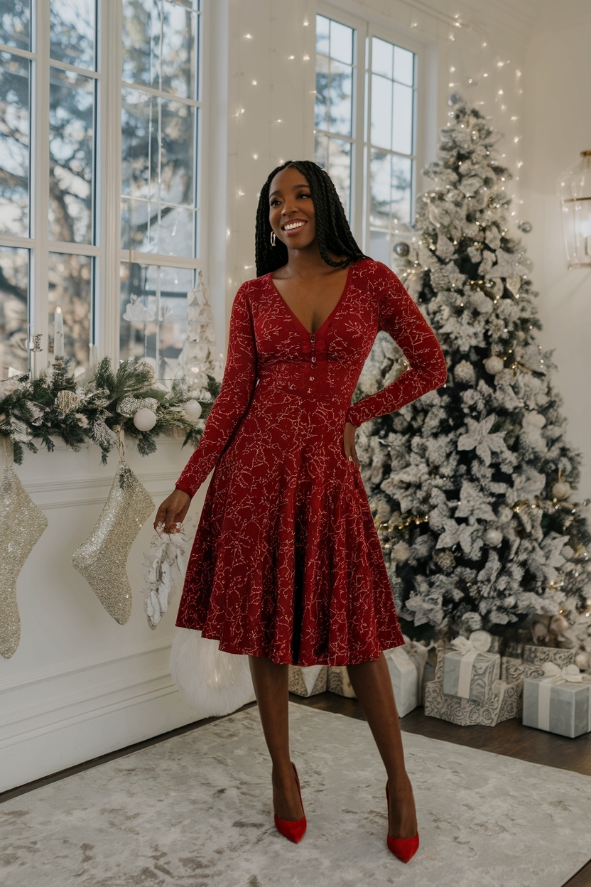 Stylish Christmas Eve Outfits Black Women Will Love outfit idea