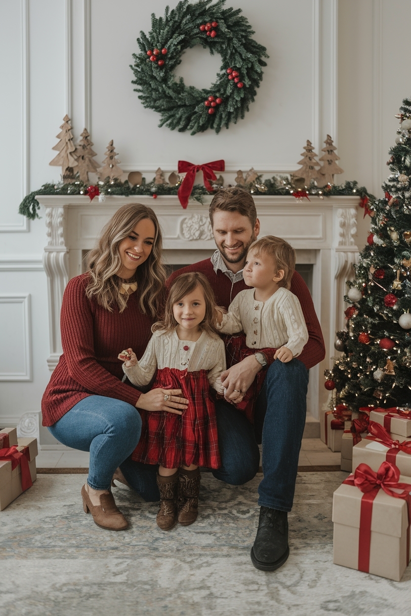 Warm Christmas Outfits Aesthetic Family for Holiday Cheer outfit idea