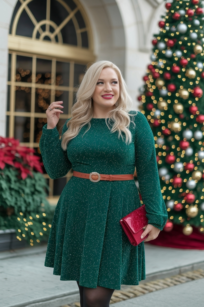Stylish Christmas Party Outfits Plus Size to Shine outfit idea