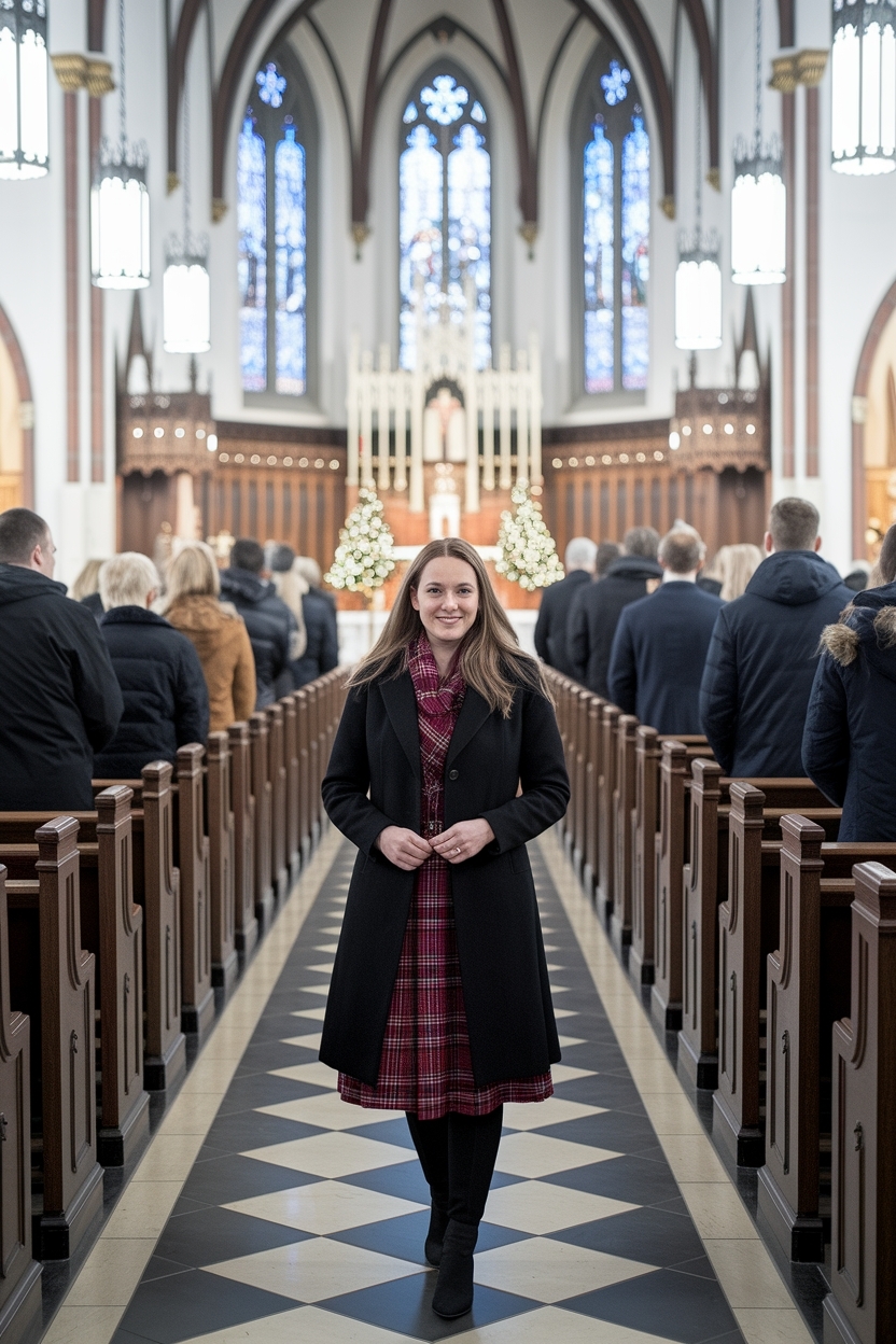Timeless Church Outfit Ideas for Christmas Eve outfit idea