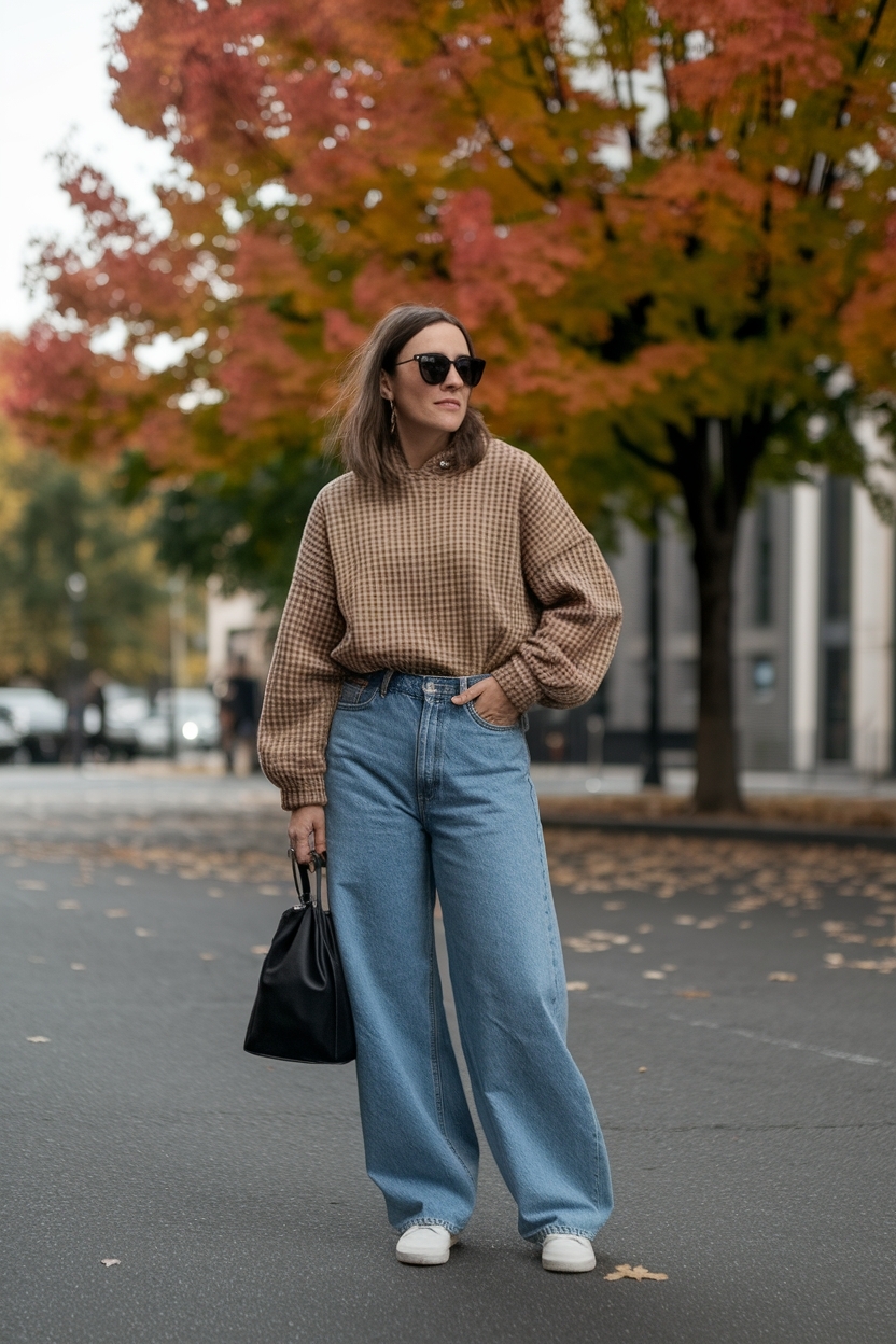 Versatile Fall Outfit with Baggy Jeans for Any Occasion outfit idea