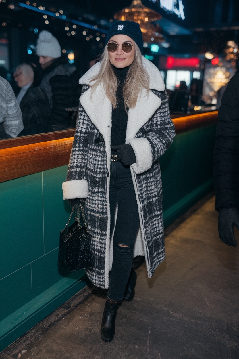 Chic Going Out Winter Outfits for Night Club Events outfit idea