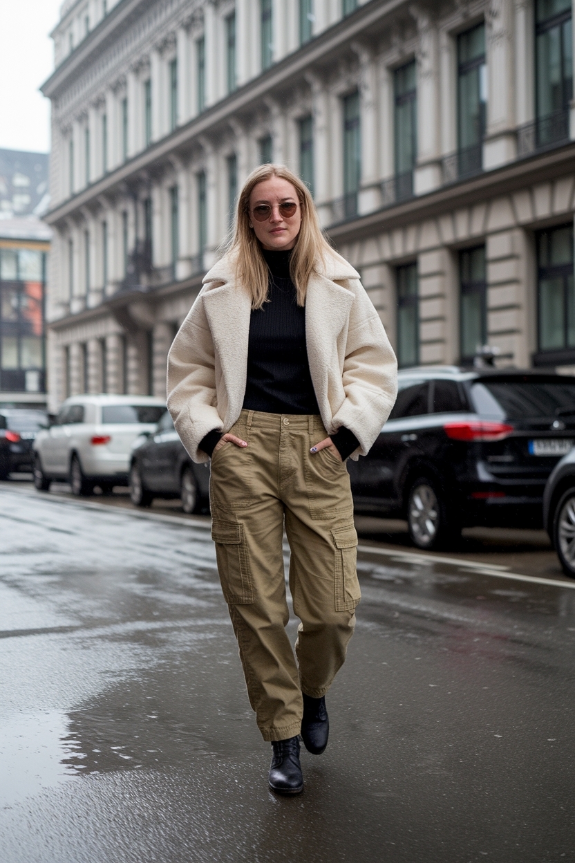 Khaki Cargo Pants Outfit Winter: Timeless and Trendy Ideas outfit idea