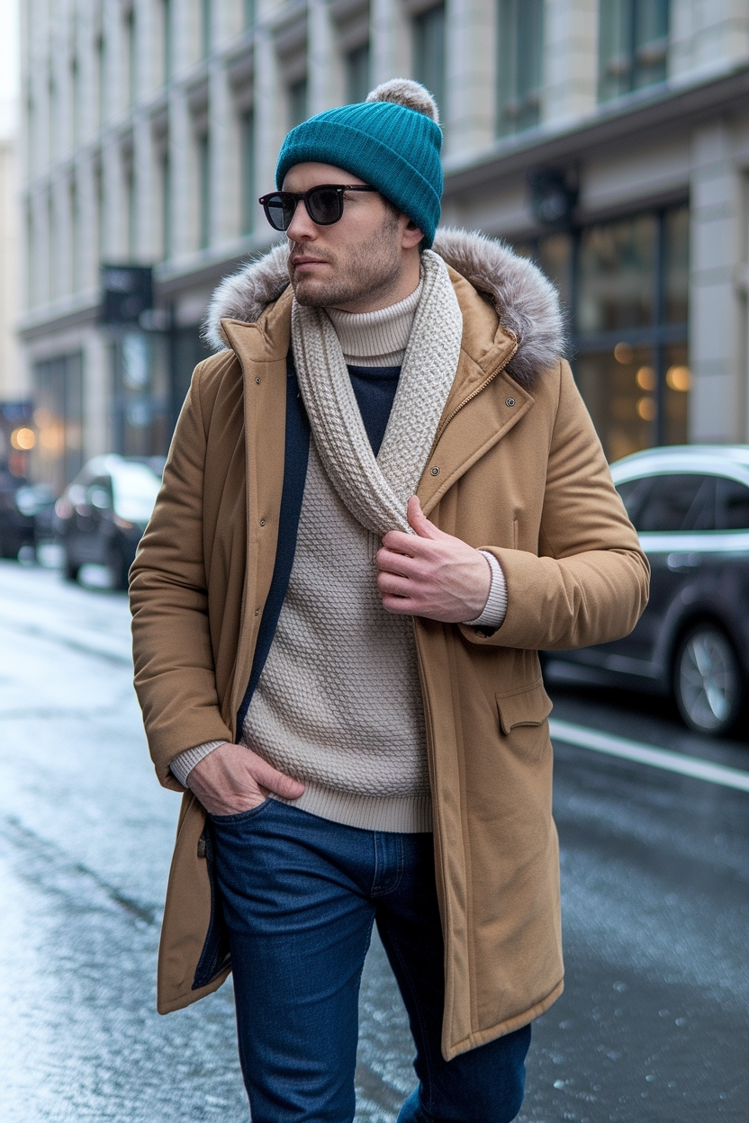 Men Winter Outfits Cold Weather: Fashionable Warmth outfit idea