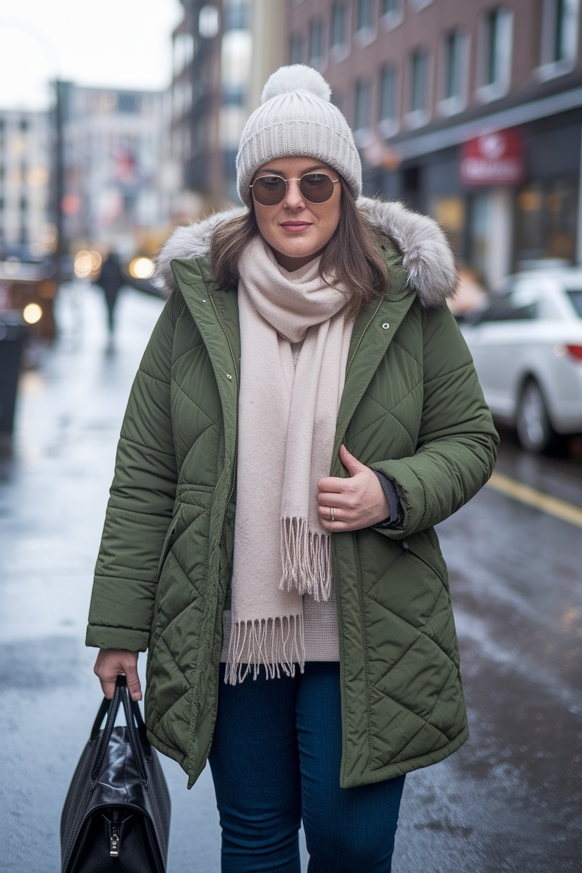 Plus Size Winter Outfits Cold Weather: Flattering Fits outfit idea