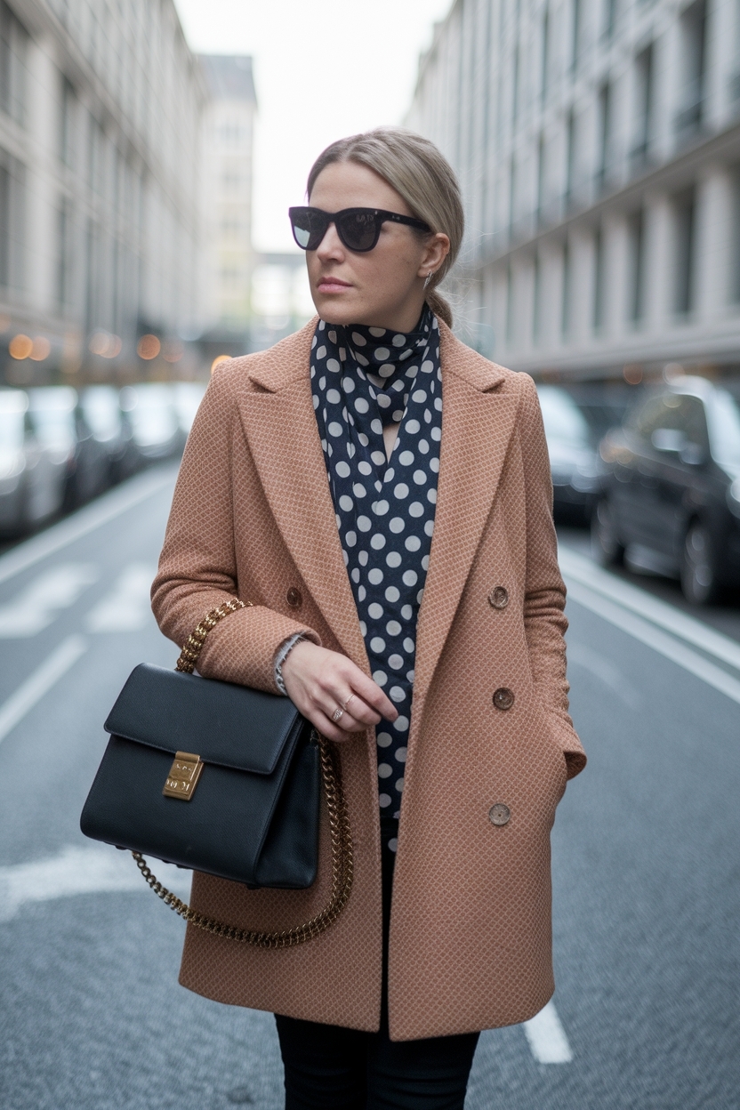 Polka Dot Scarf Outfit: Adding Fun to Your Look outfit idea