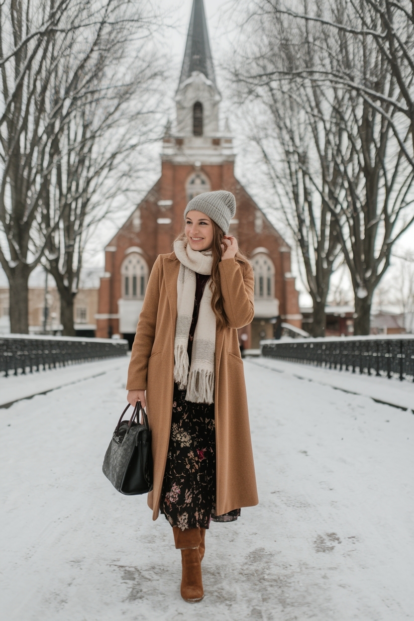 Warm Church Outfit Winter: Embrace Comfort and Style outfit idea