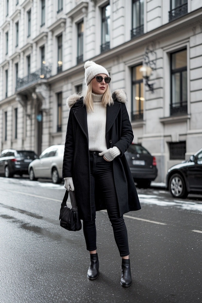 Winter Black Jeans Outfit: Chic and Cozy Looks outfit idea
