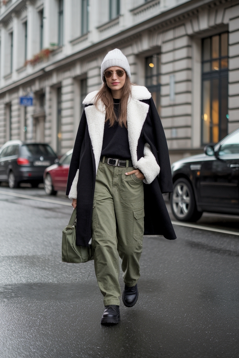 Winter Cargo Pants Outfit Ideas for Comfort and Style outfit idea