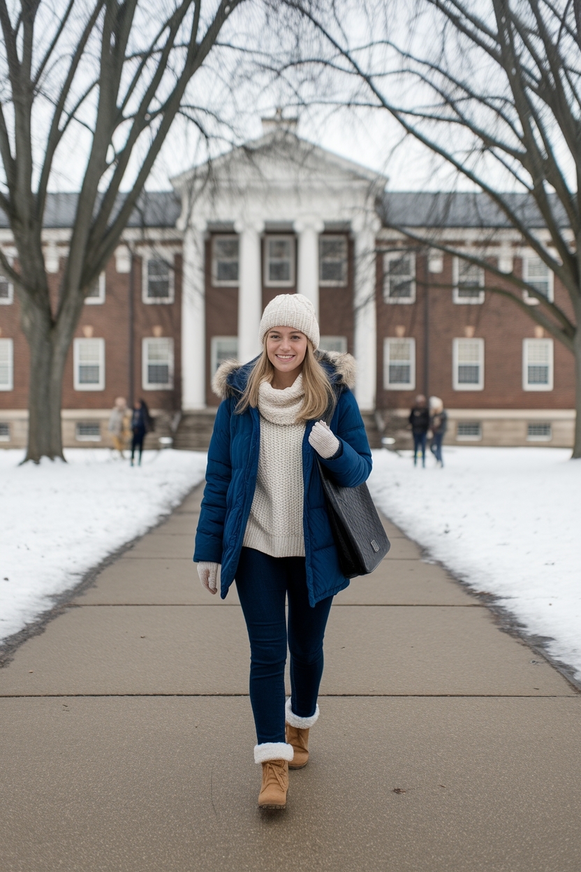 Winter College Outfits Student: Stylish Layers to Try outfit idea
