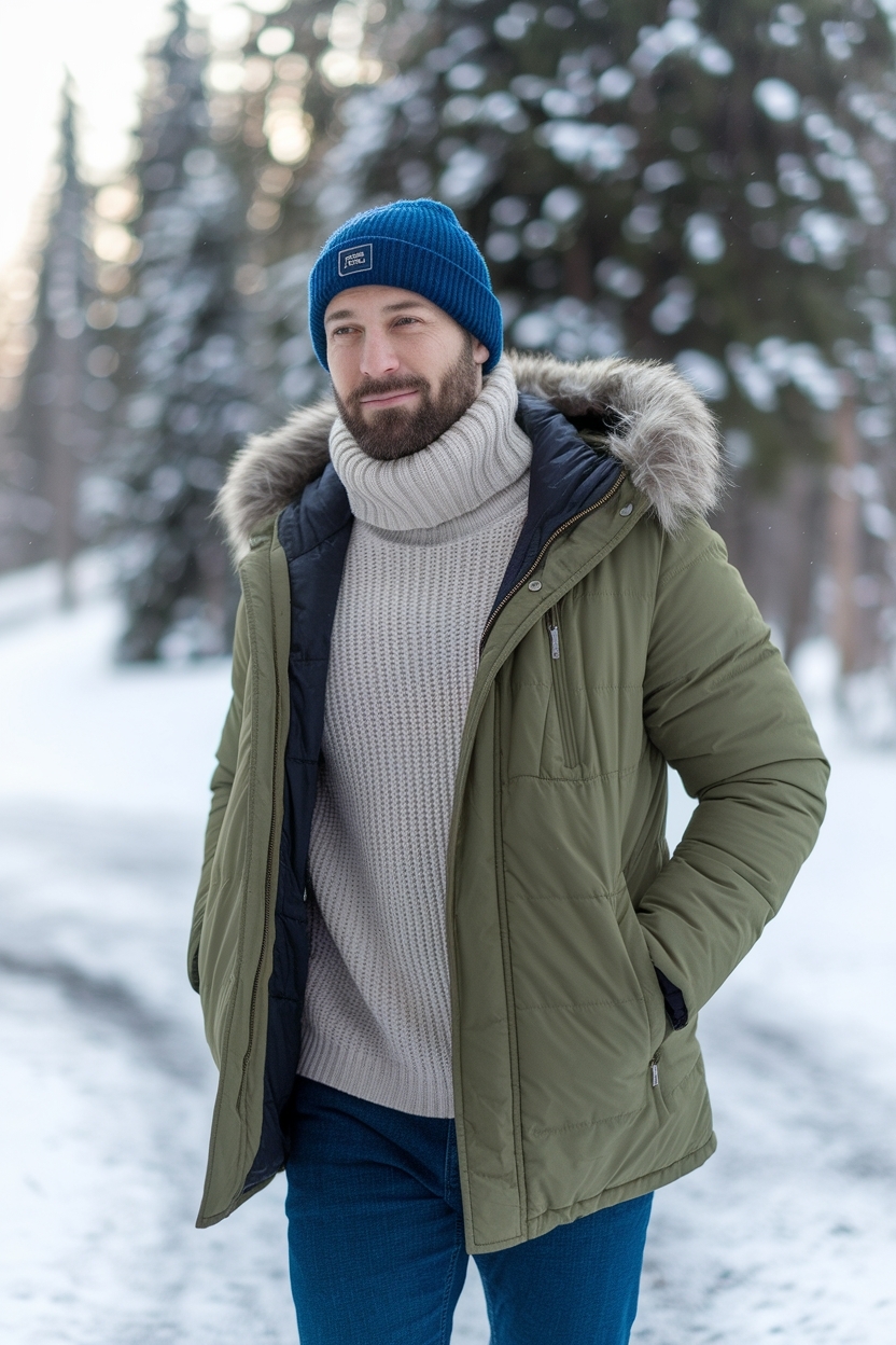 Winter Outfits Men Cold Weather Snow: Stay Stylish and Warm outfit idea