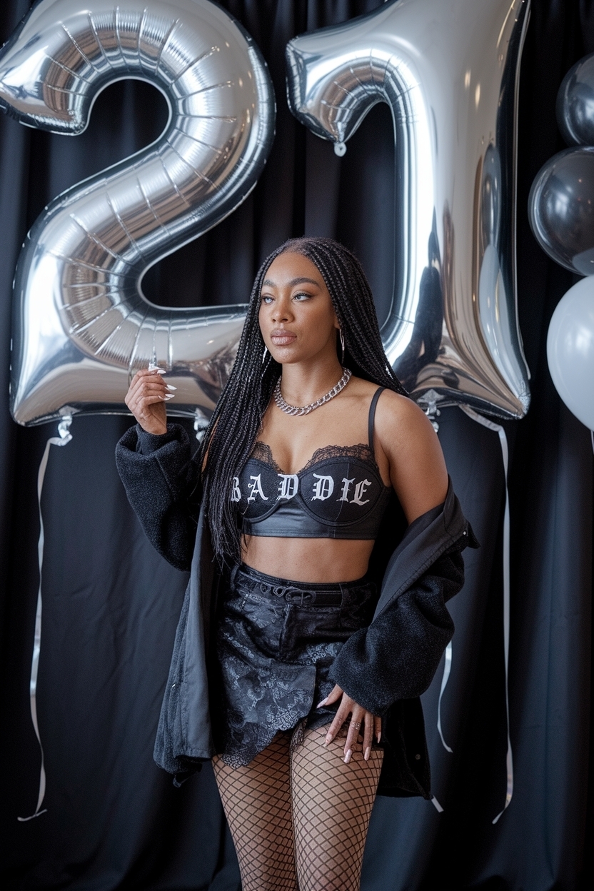 Chic 21st Birthday Outfits Black Women Baddie Styles outfit idea