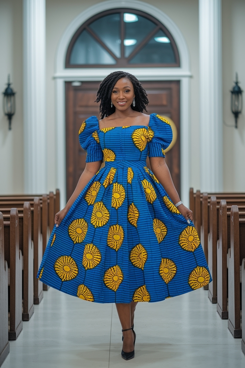 African Dresses for Women Church Outfit: Vibrant Styles outfit idea