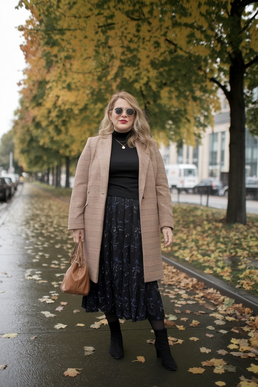 Flattering Autumn Outfits for Oversize Women You Need to Try outfit idea