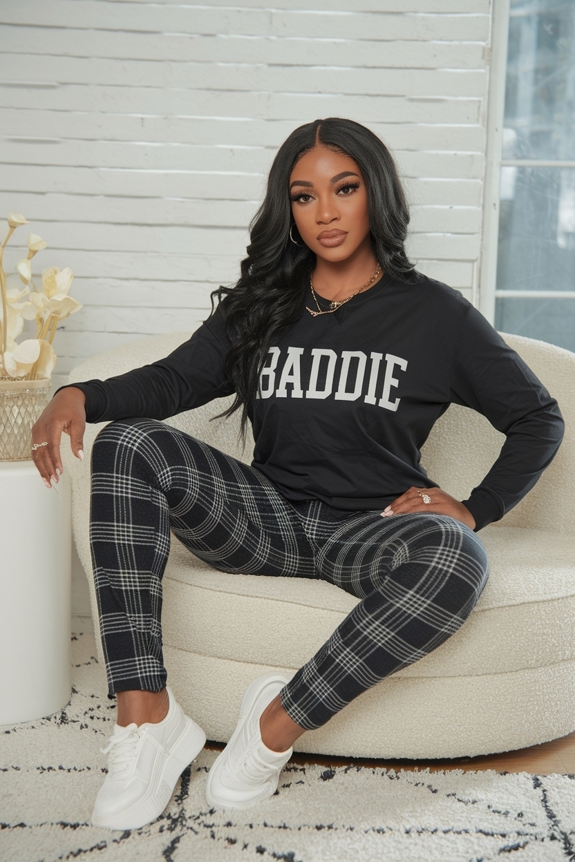 Baddie Loungewear Outfits Black Women for Ultimate Comfort outfit idea