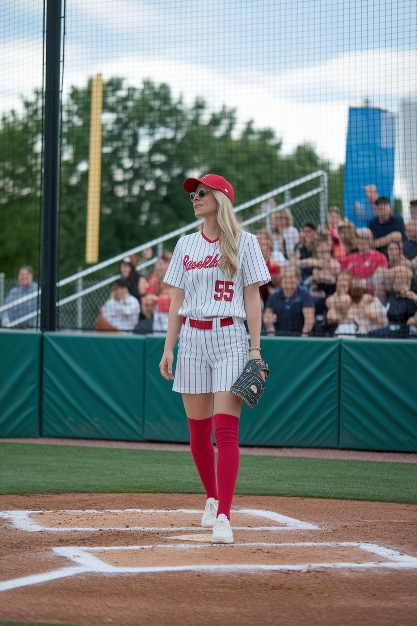 Baseball Game Outfit Women Summer: Chic and Comfortable Looks outfit idea