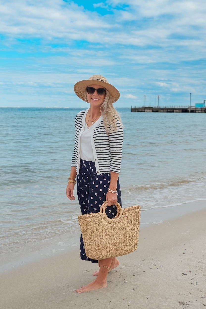 Beach Vacation Outfits Over 40: Style Tips for Chic Looks outfit idea