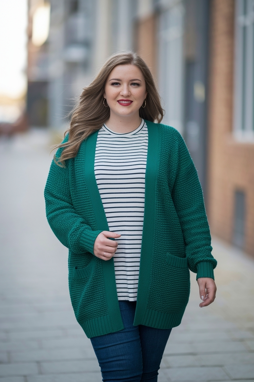 Cardigan Outfit Women Plus Size: Chic Combinations outfit idea