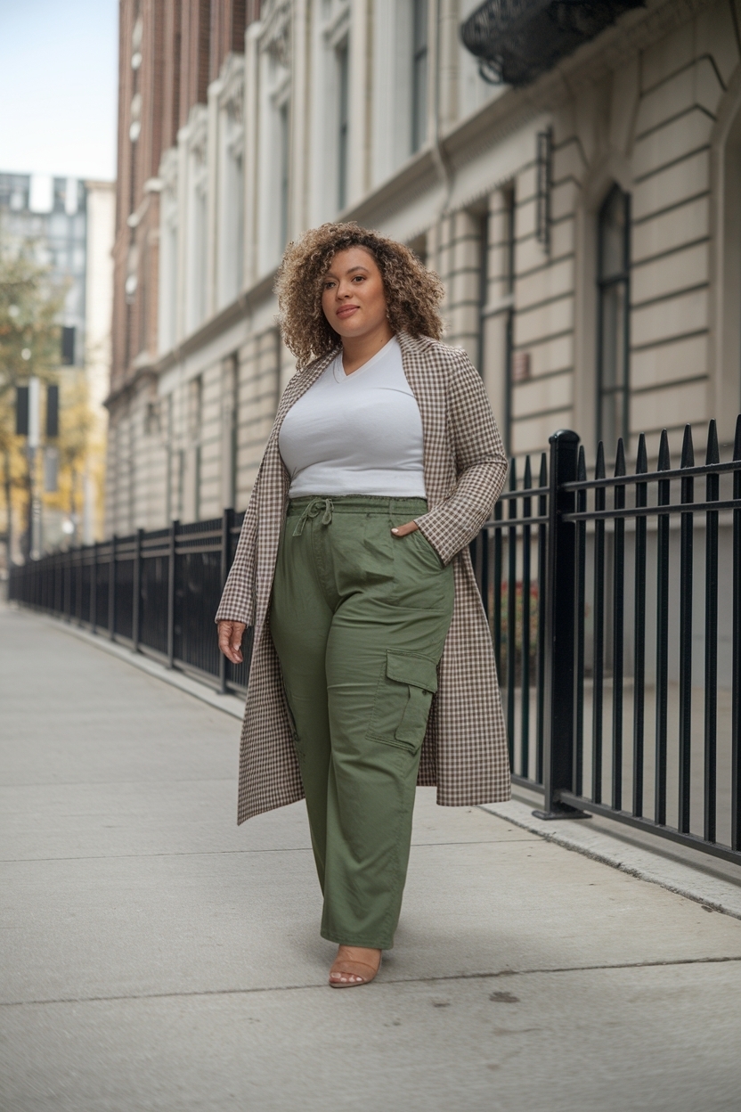 Versatile Cargo Pants Outfit Plus Size for Effortless Style outfit idea