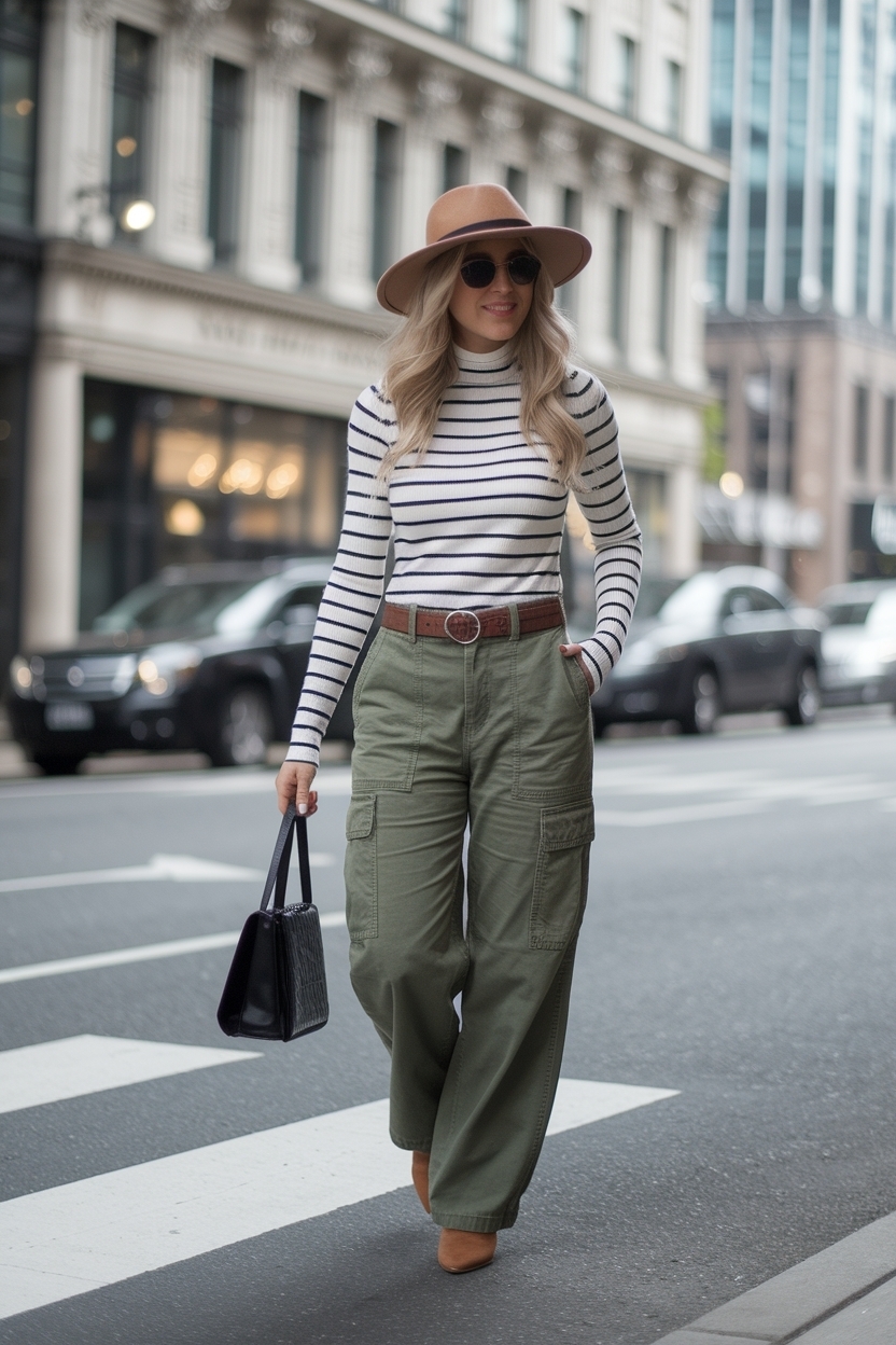 Stylish Cargo Pants Outfit Women Over 30: Fashion Tips outfit idea