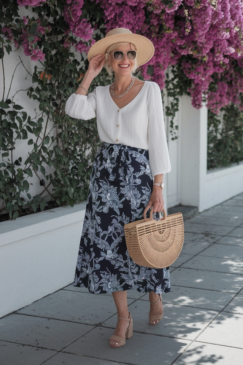 Casual Chic Summer Outfits for Women Over 50 outfit idea
