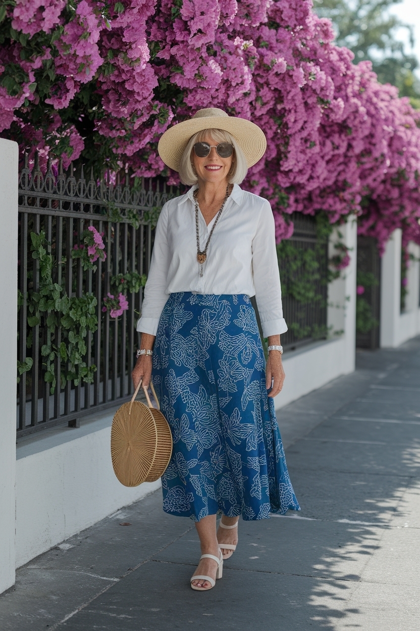 Stylish Casual Summer Outfits for Women Over 60 outfit idea