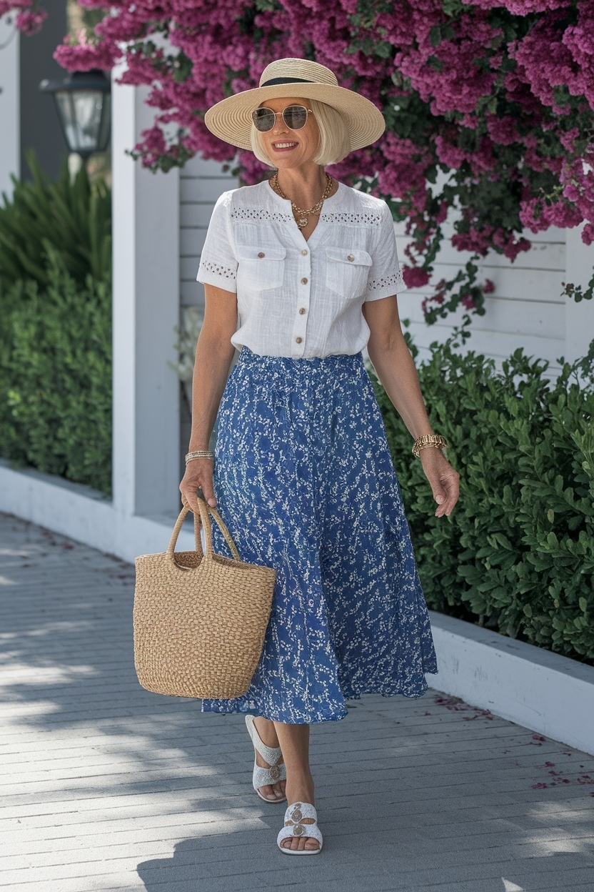 Casual Summer Outfits Women Over 50: Stylish and Age-Appropriate outfit idea