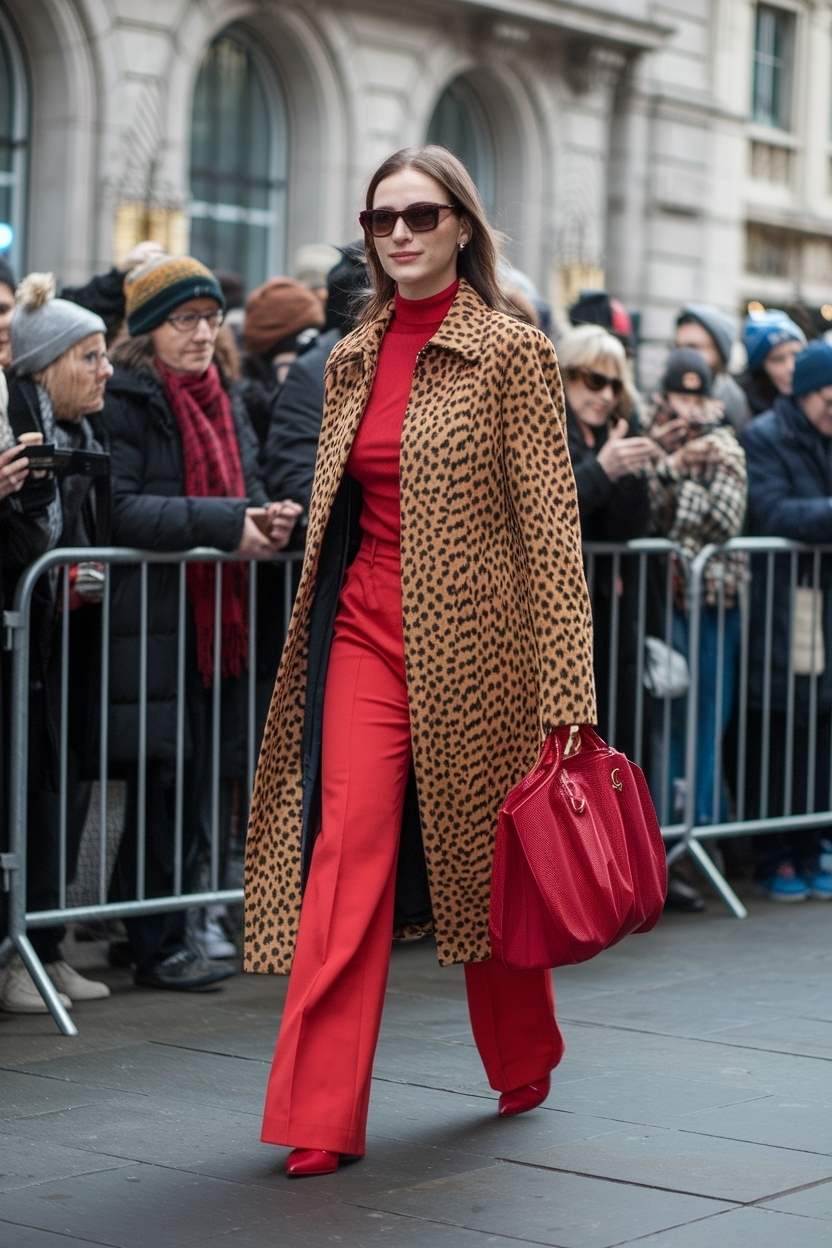 Cheetah Print and Red Outfit: Bold Fashion Statements outfit idea