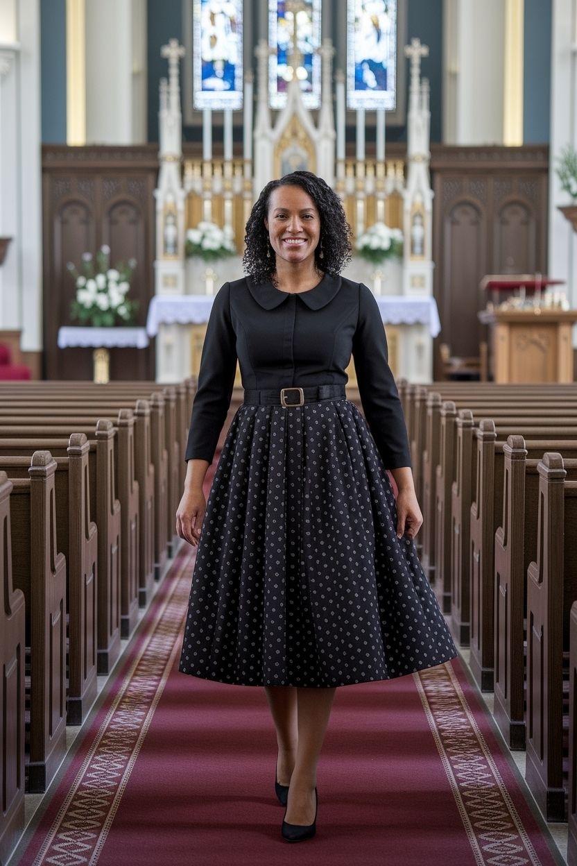 Elegant Church Outfit Dress Black Women Will Love outfit idea