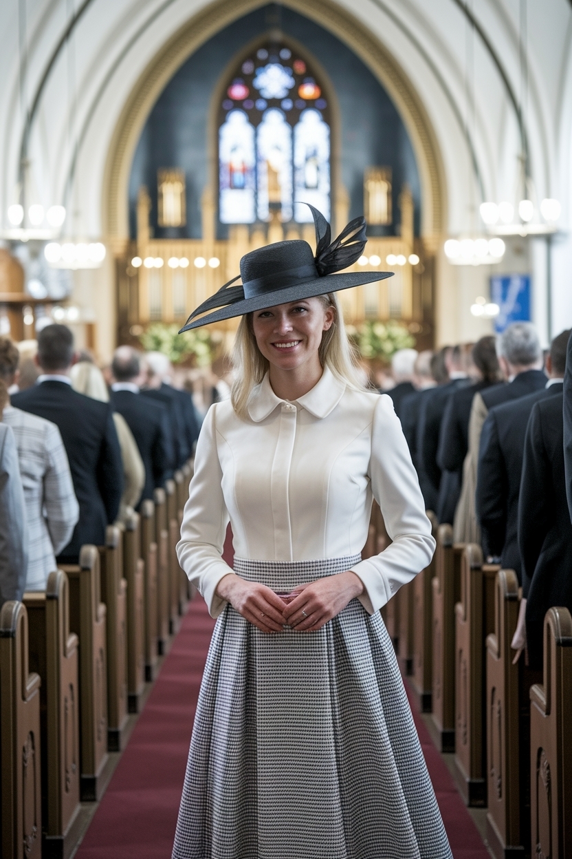 Church Outfit with Hat for Women: Accessorize with Elegance outfit idea