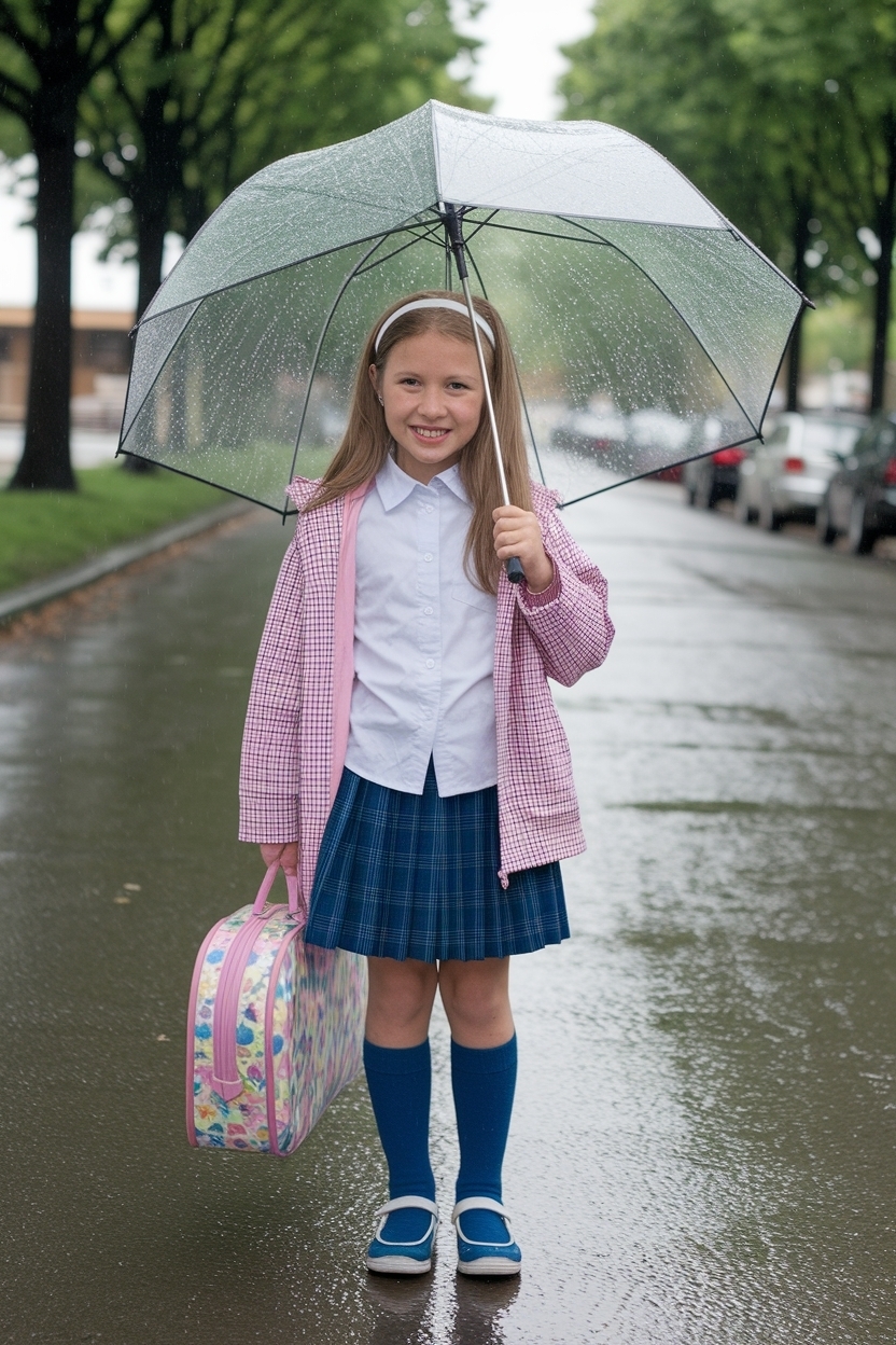 Cute Rainy Day Outfit for School: Stay Stylish outfit idea