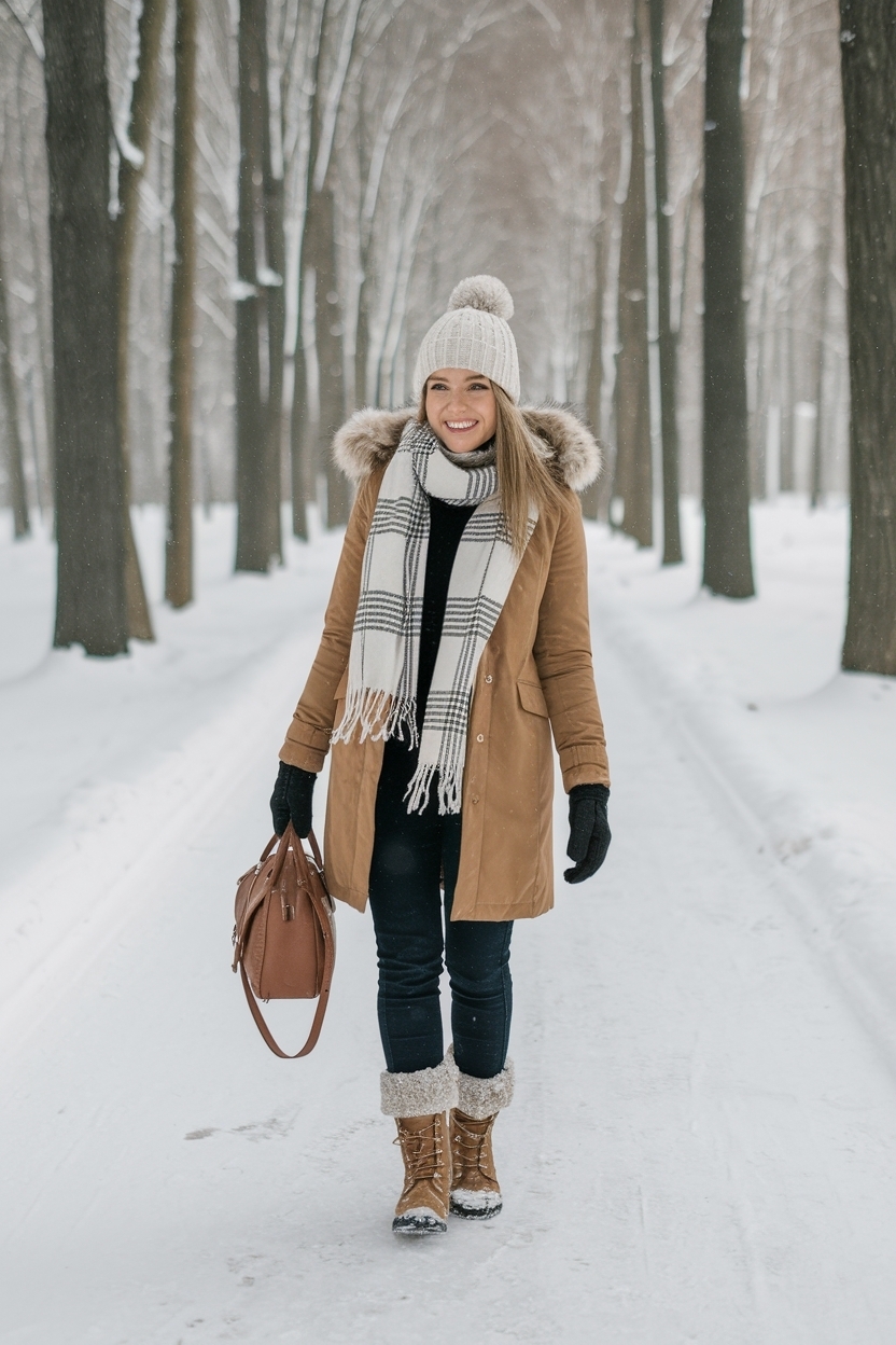 Warm Cute Winter Outfits for Snow Adventures outfit idea