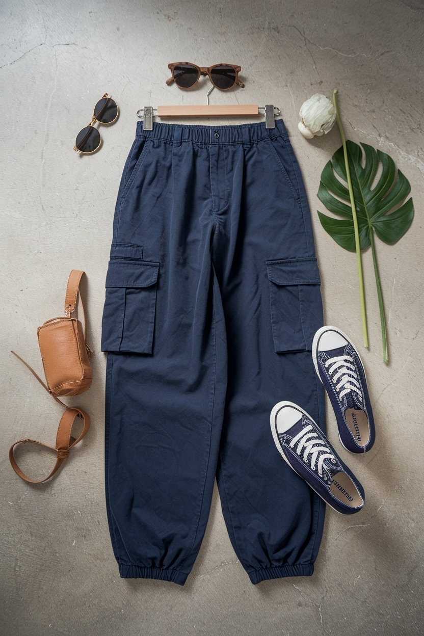Dark Blue Cargo Pants Outfit: Elevate Your Look outfit idea