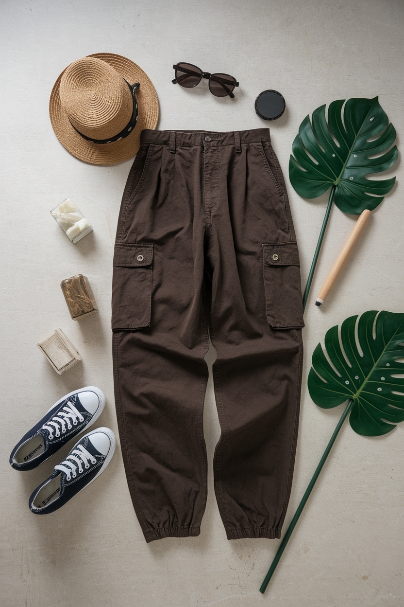 Dark Brown Cargo Pants Outfit: Stylish and Practical Choices outfit idea