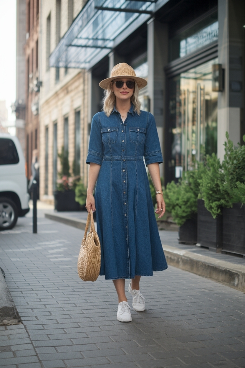 Denim Dress Outfit Ideas Casual: Effortless Everyday Looks outfit idea