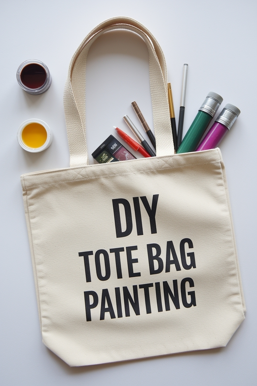 DIY Tote Bag Painting Ideas to Personalize Your Style outfit idea