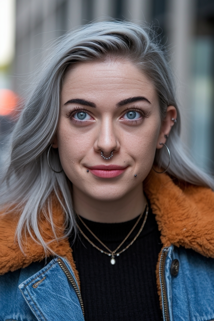 Double Nose Piercing Same Side: Style and Symmetry outfit idea