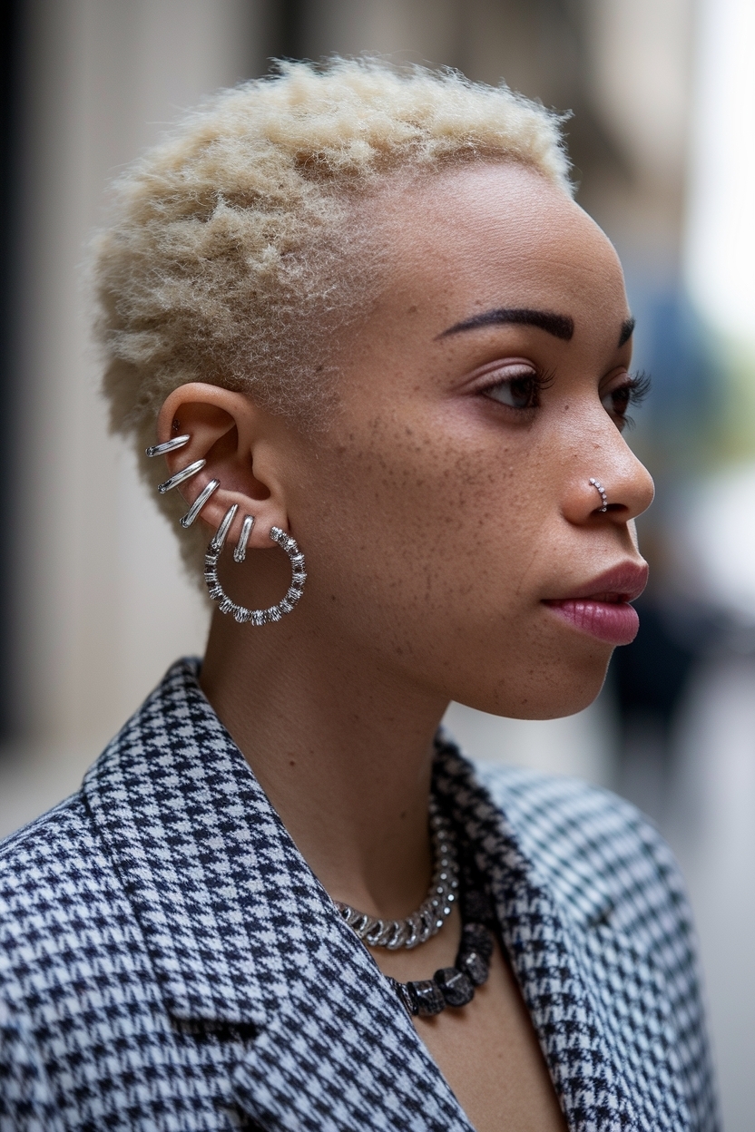 Ear Piercing Ideas for Black Women: Unique Styles outfit idea