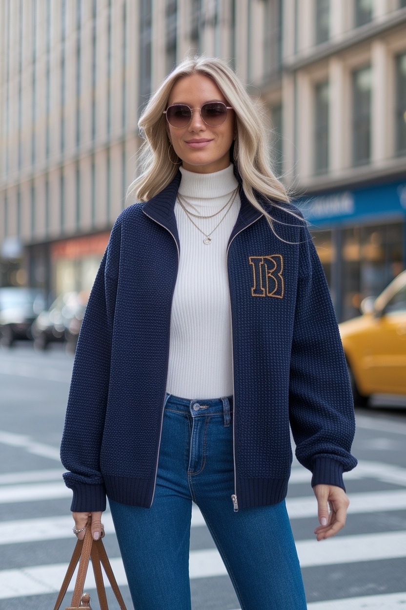 Full Zip Cardigan Outfit Women: Versatile and Stylish outfit idea