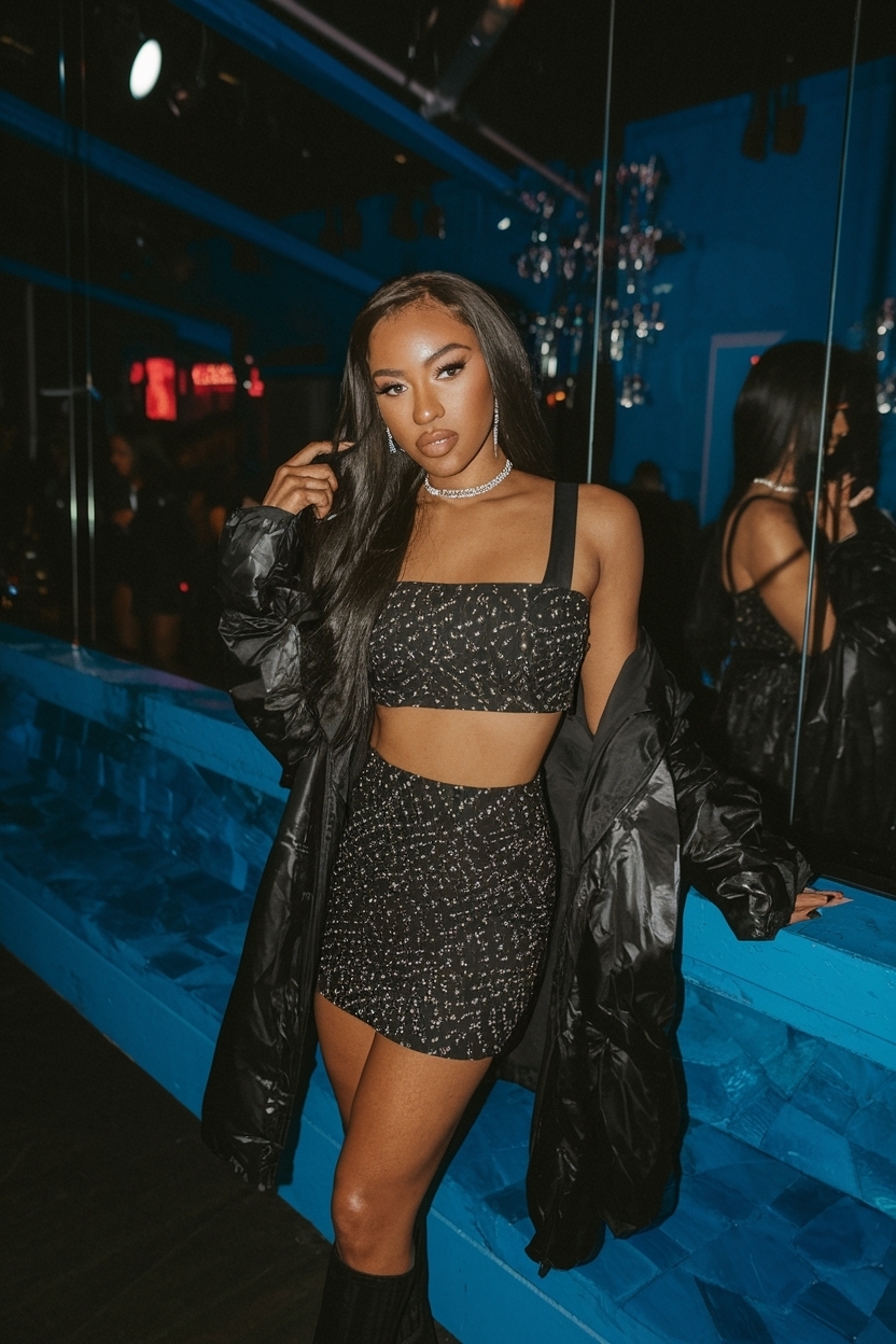 Going Out Outfits Night Club Black Women: Statement Looks outfit idea