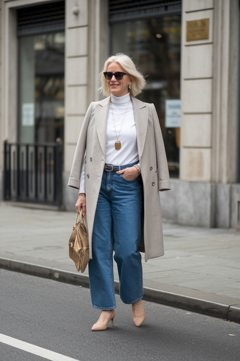Jeans Outfit Women Over 50: Timeless Combinations outfit idea