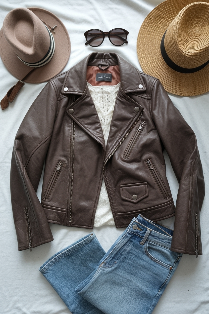 H2: Versatile Leather Jacket and Jeans Outfit Ideas outfit idea