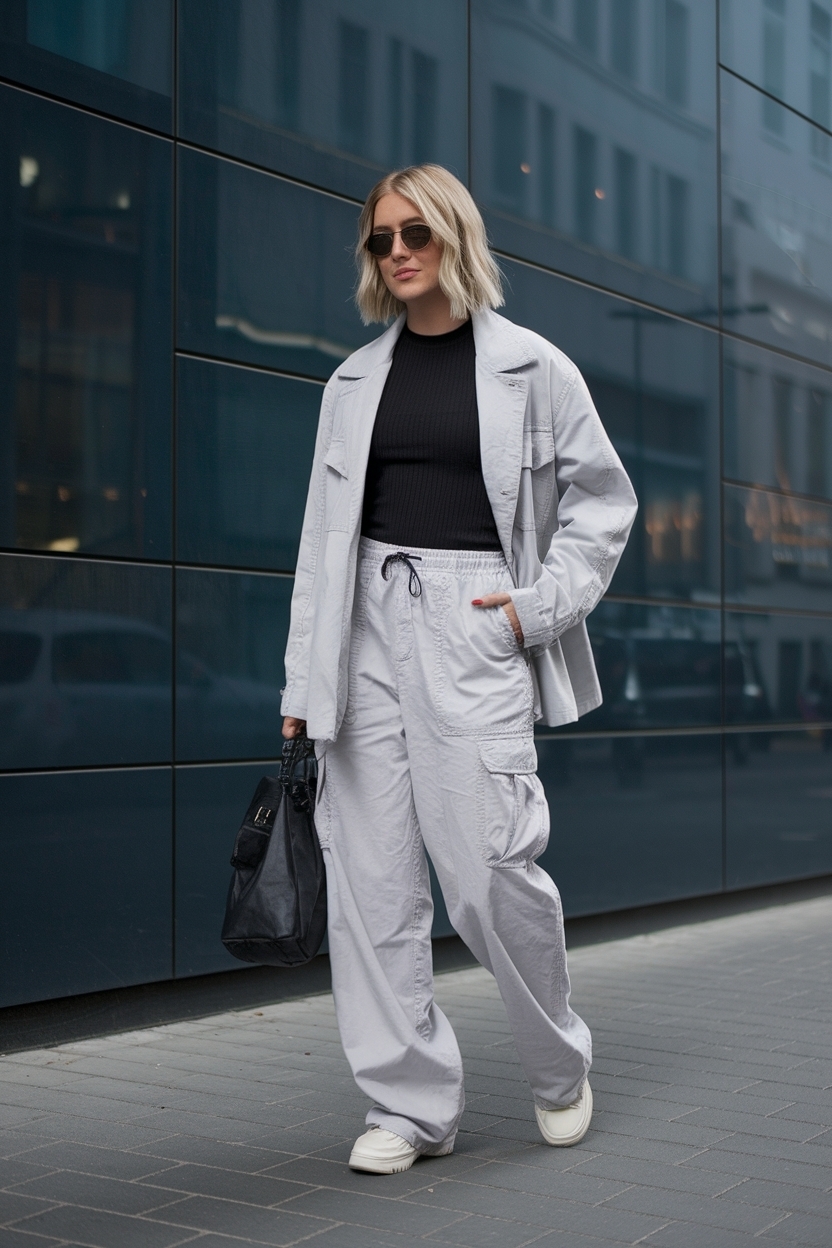 Light Grey Cargo Pants Outfit: Versatile and Trendy Styles outfit idea