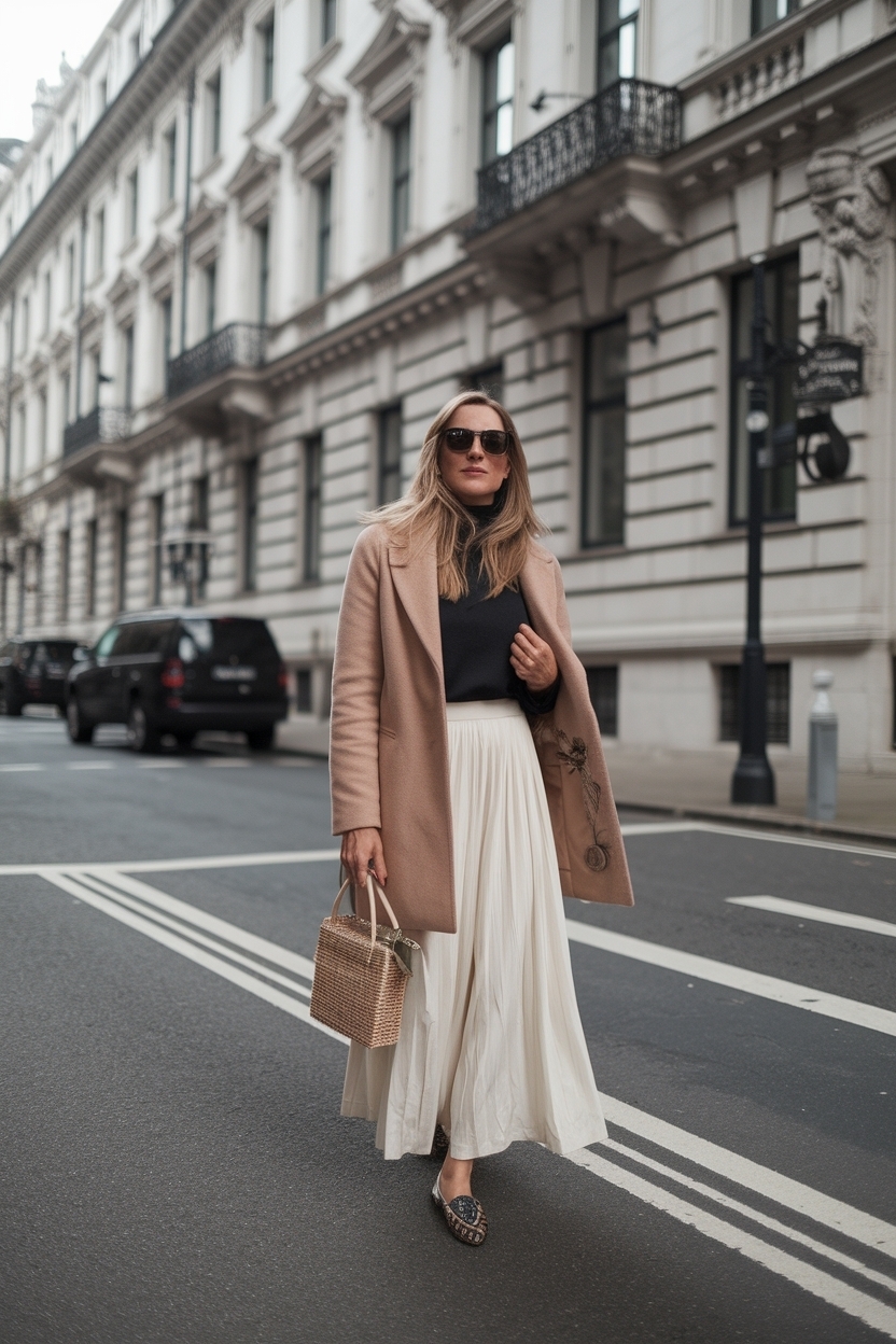 Long White Skirt Outfit Ideas: Fresh and Feminine outfit idea