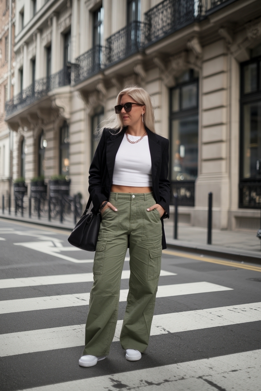 Trendy Low Rise Cargo Pants Outfit for Fashionistas outfit idea