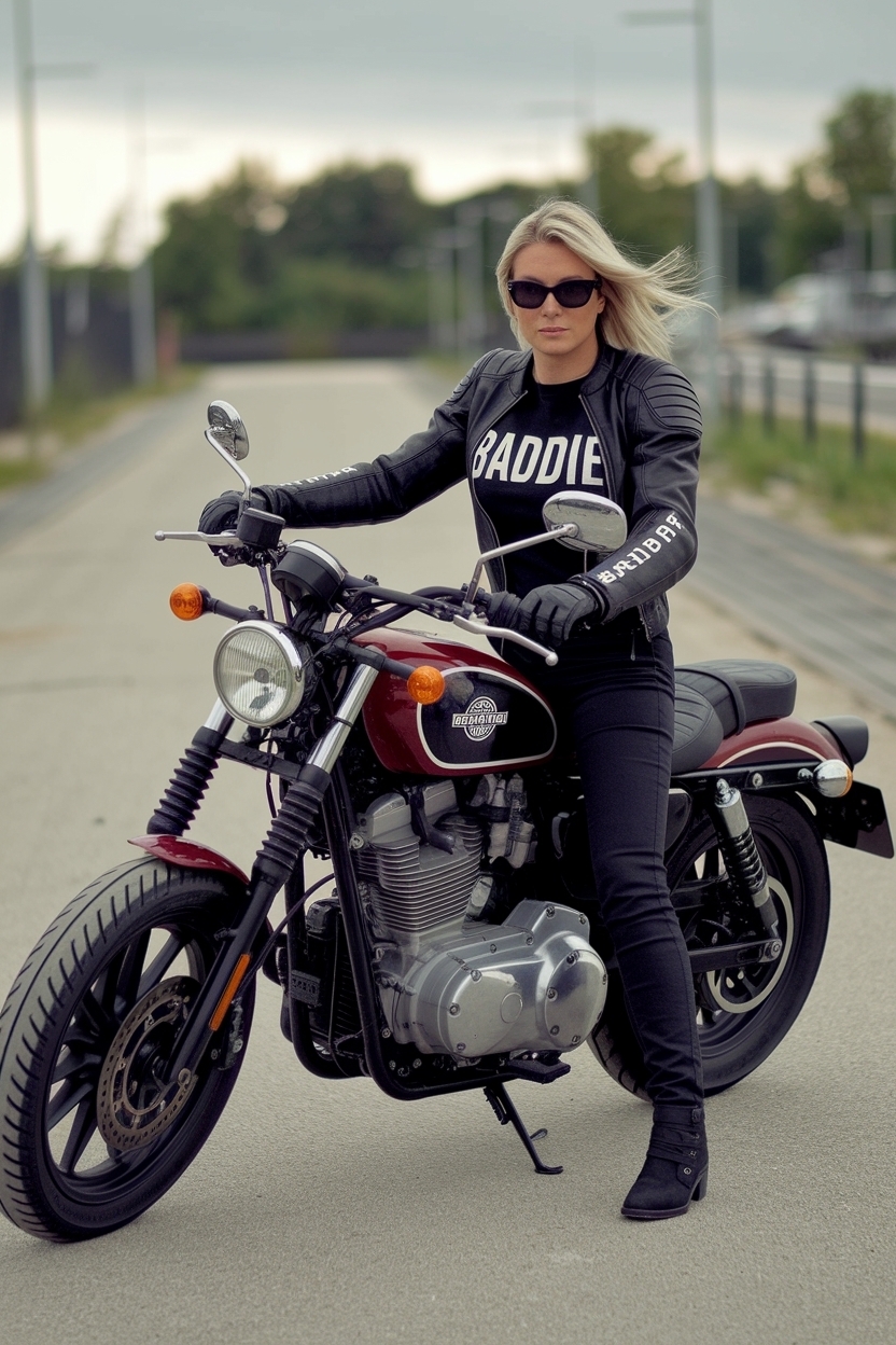 Motorcycle Outfits for Women Baddie: Bold and Fierce Styles outfit idea