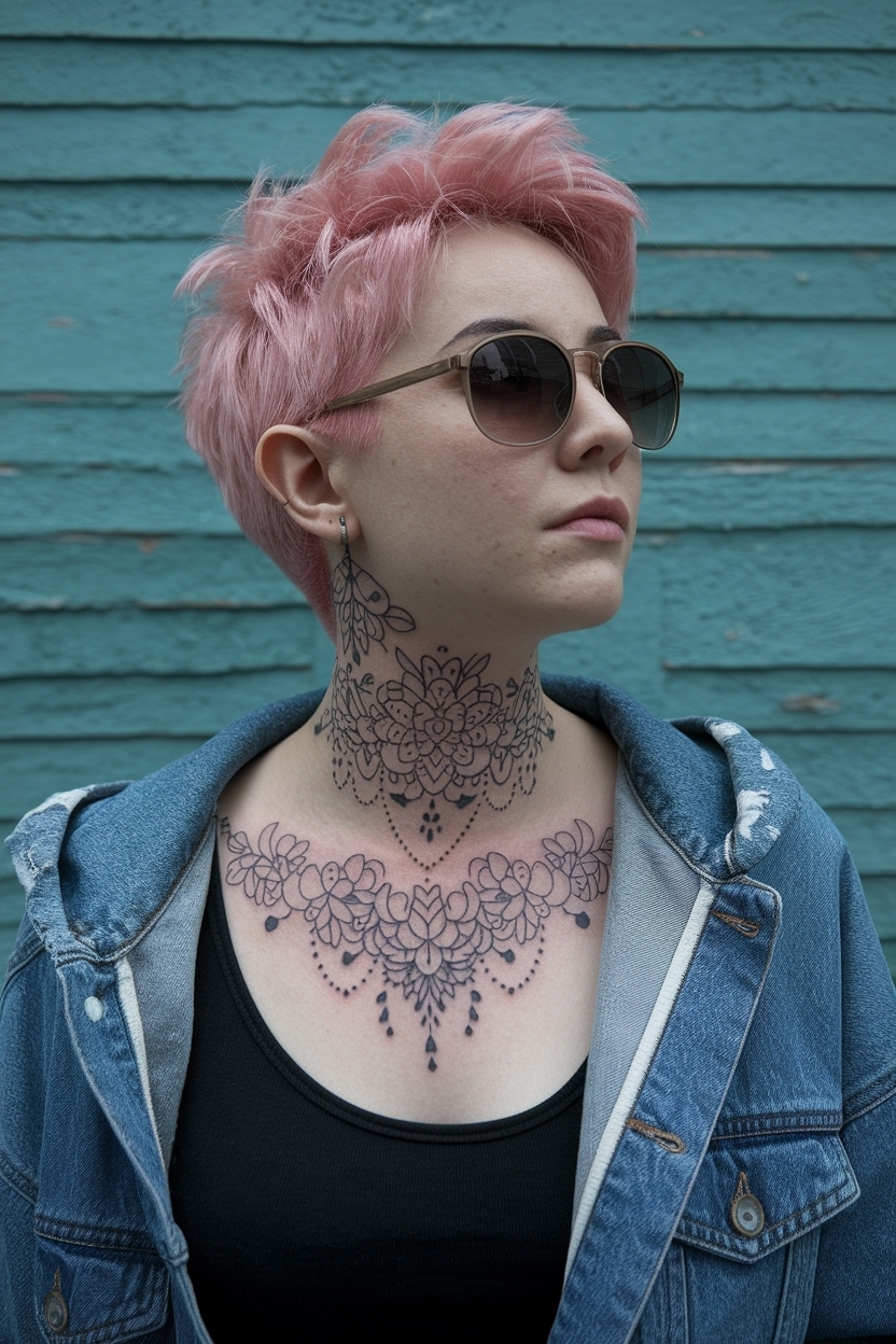 Neck Cover Up Tattoos for Women: Stylish Solutions outfit idea